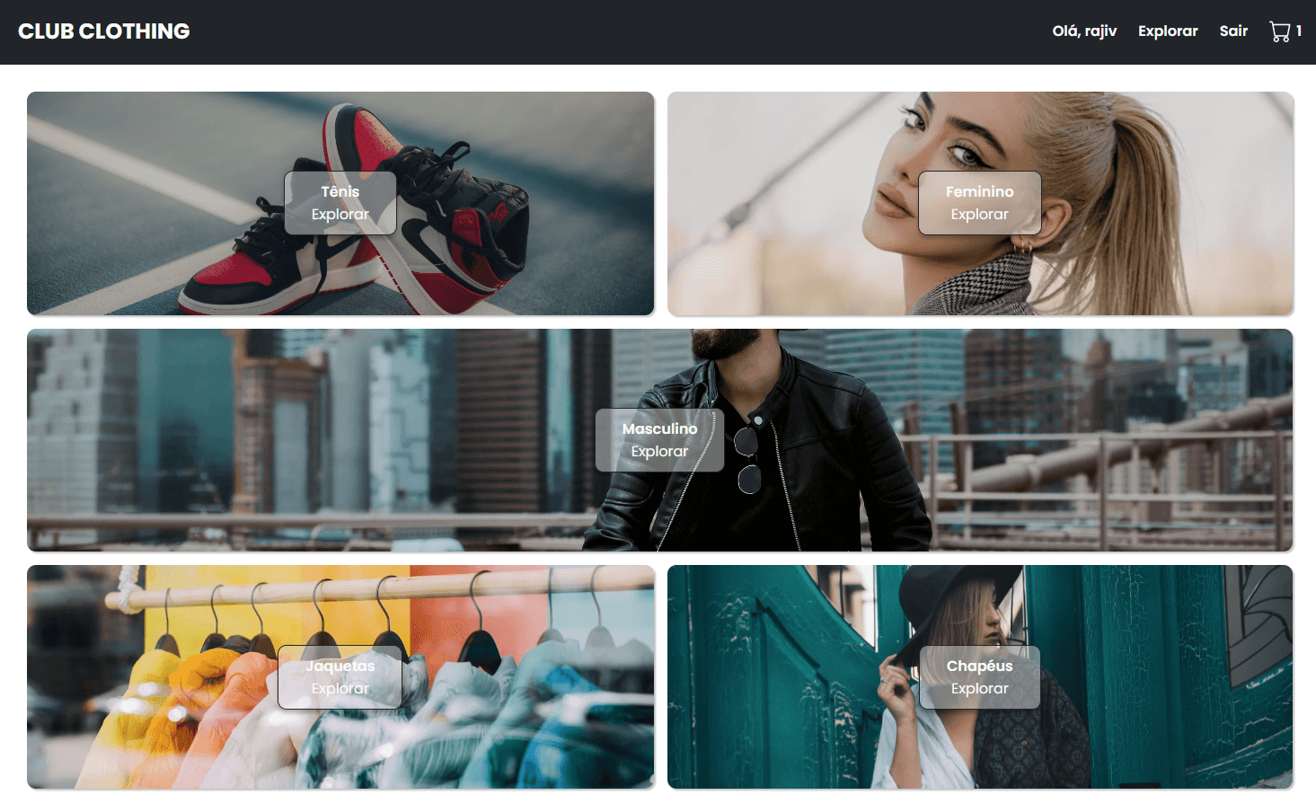Preview do projeto Ecommerce de Produtos de Moda